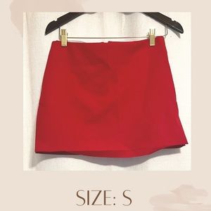 Red mini skirt. Size small